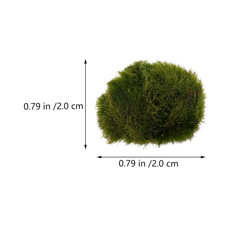 4Pcs Decorative Aquarium Marimo Simulation Marimo Decors Small Marimo Adornments