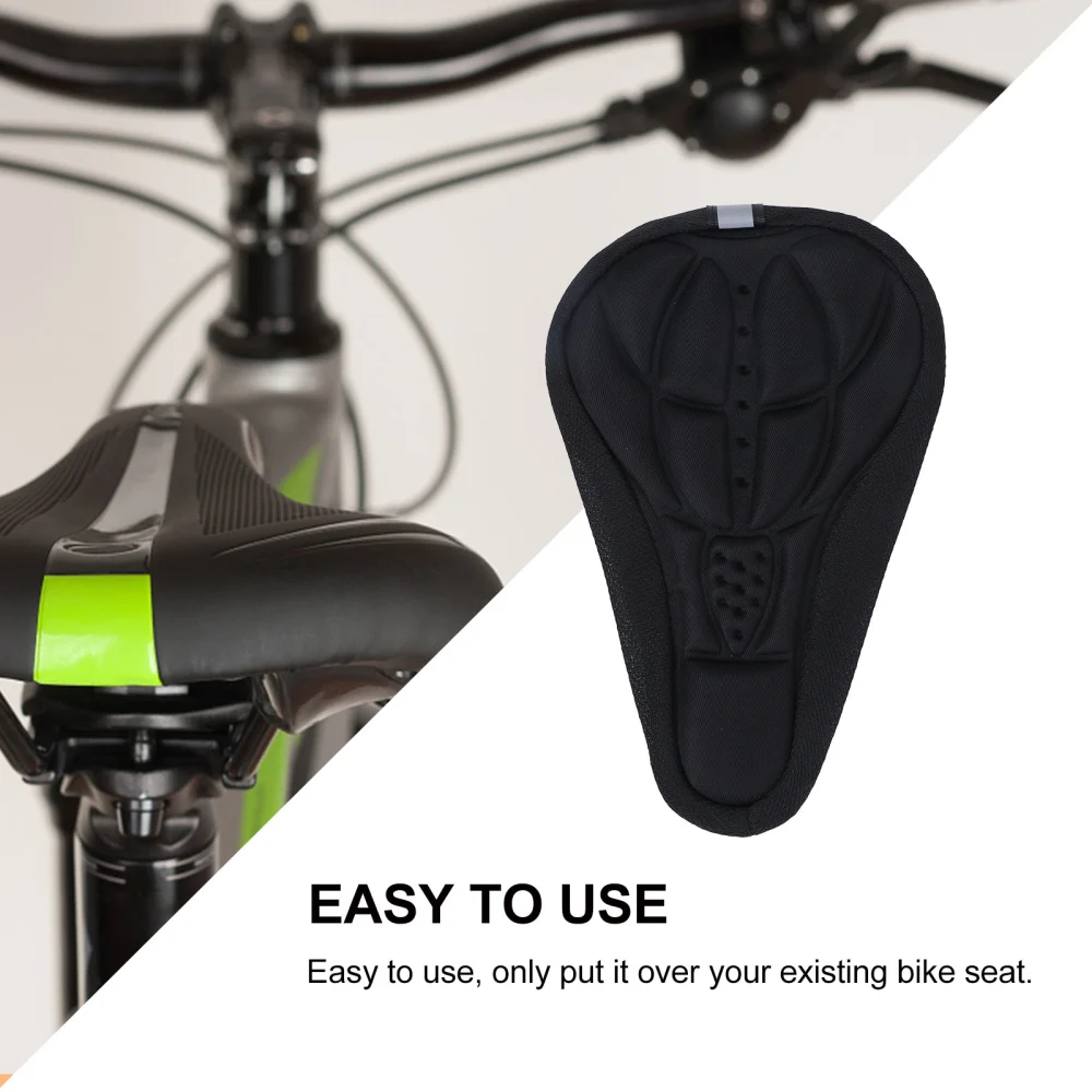 Comfy Cycling Gel Pad Seat Saddle Cover 3D Cushion (Black)