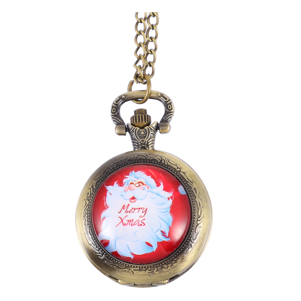 Vintage Pocket Watch Necklace Neck Chain Christmas Gift Holiday Party Favor