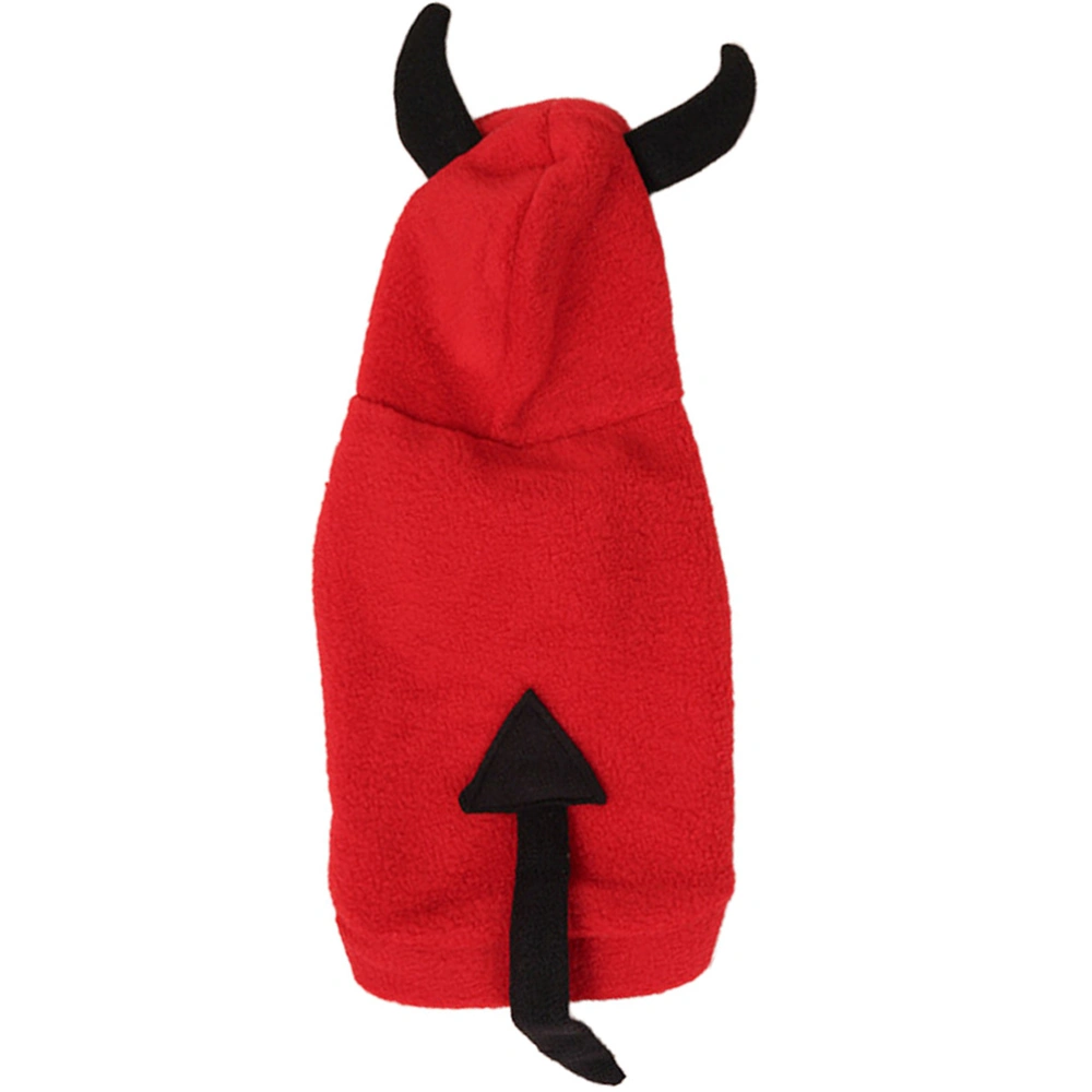 1pc Halloween Devil Pet Clothes Winter Clothes Casual Costume Pet Supplies