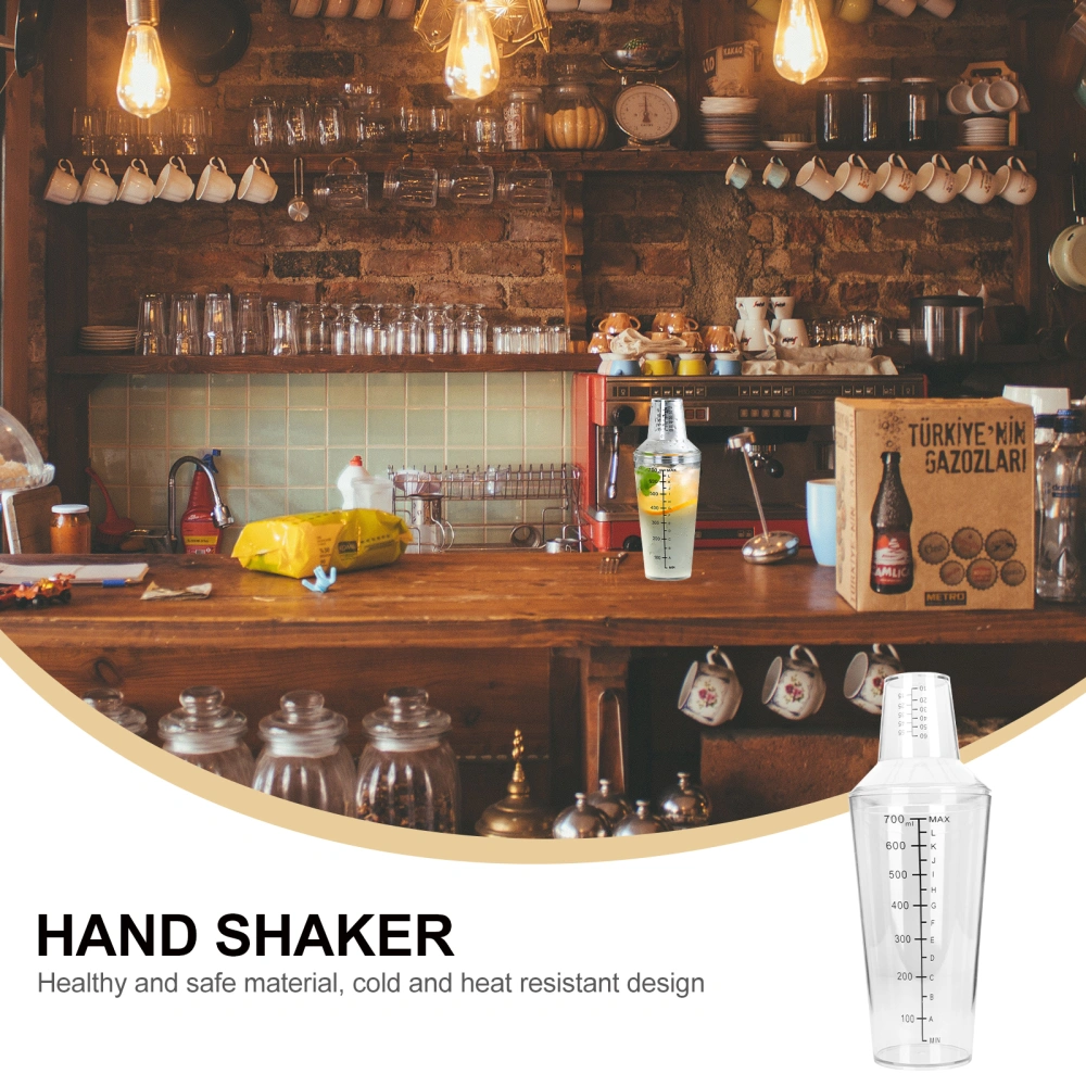 Transparent Cocktail Shaker Milk Tea Making Cup Bar Bar Drinks Hand Shaker