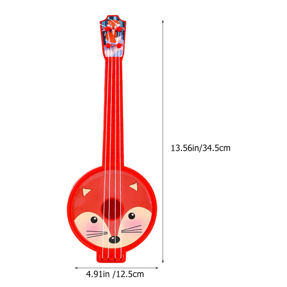 2Pcs Kids Strings Instruments Kids Ukulele Toys Simulation Guitar Toys Kids Accessory (Random Style)