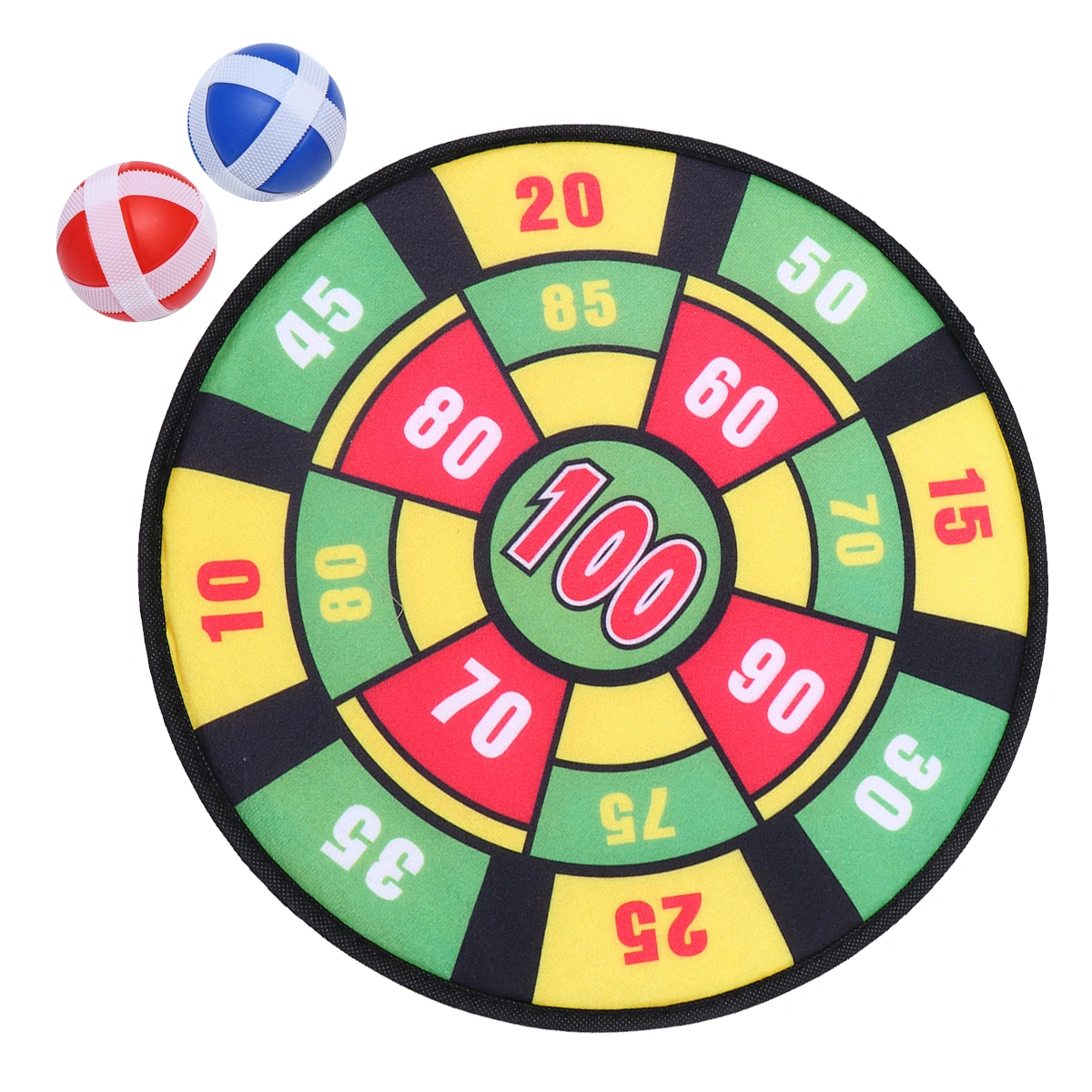 1 Set Interesting Round Cloth Dart Board Toy Kit Shooting Sticky Target Toy Cloth Art Throwing Darts Toy for Kids Playing