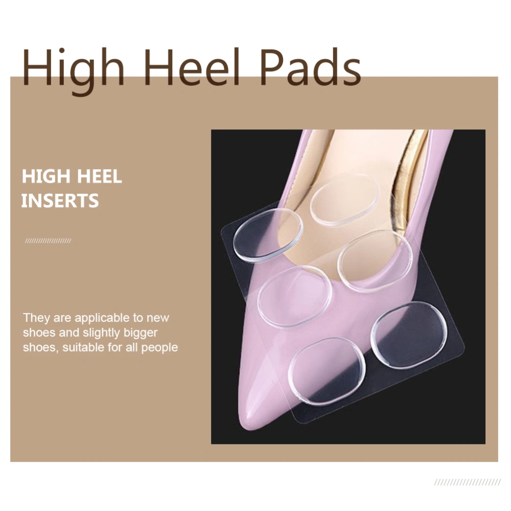 6 Sets of High Heel Pads Comfortable Heel Cushion Inserts Foot Pain Relief Pads for Shoes