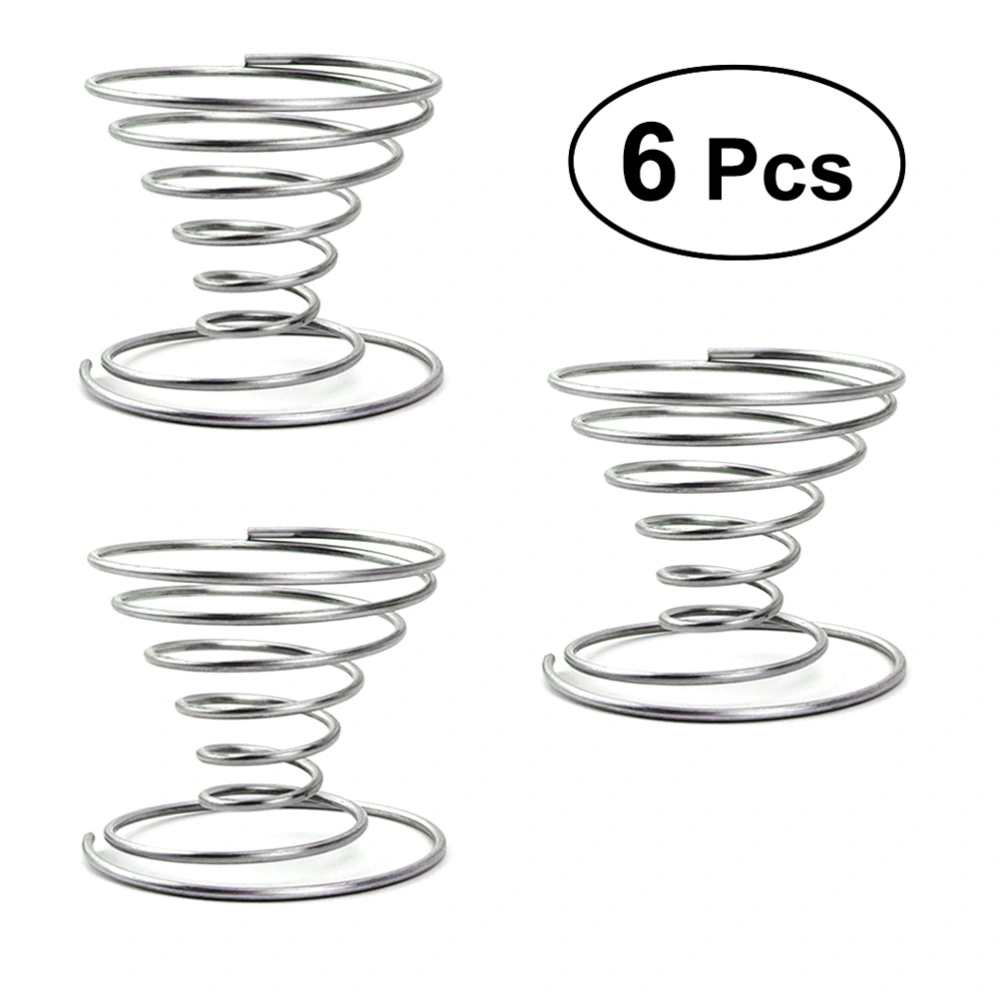 6pcs Stainless Steel Air Plant Stand Container Tillandsia Holder Tabletop Plant Display Rack Vase Pot