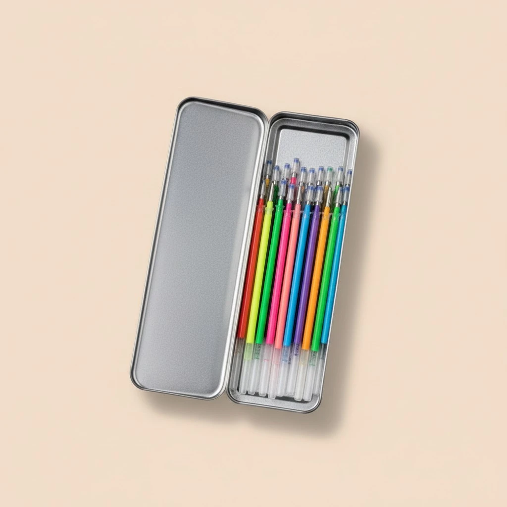 60 Random Colors 0.7mm Gel Ink Pen Refills Neon Glitter Metallic Pastel for Coloring Books Crafting Doodling Scrapbooking Drawing and Acid-Free