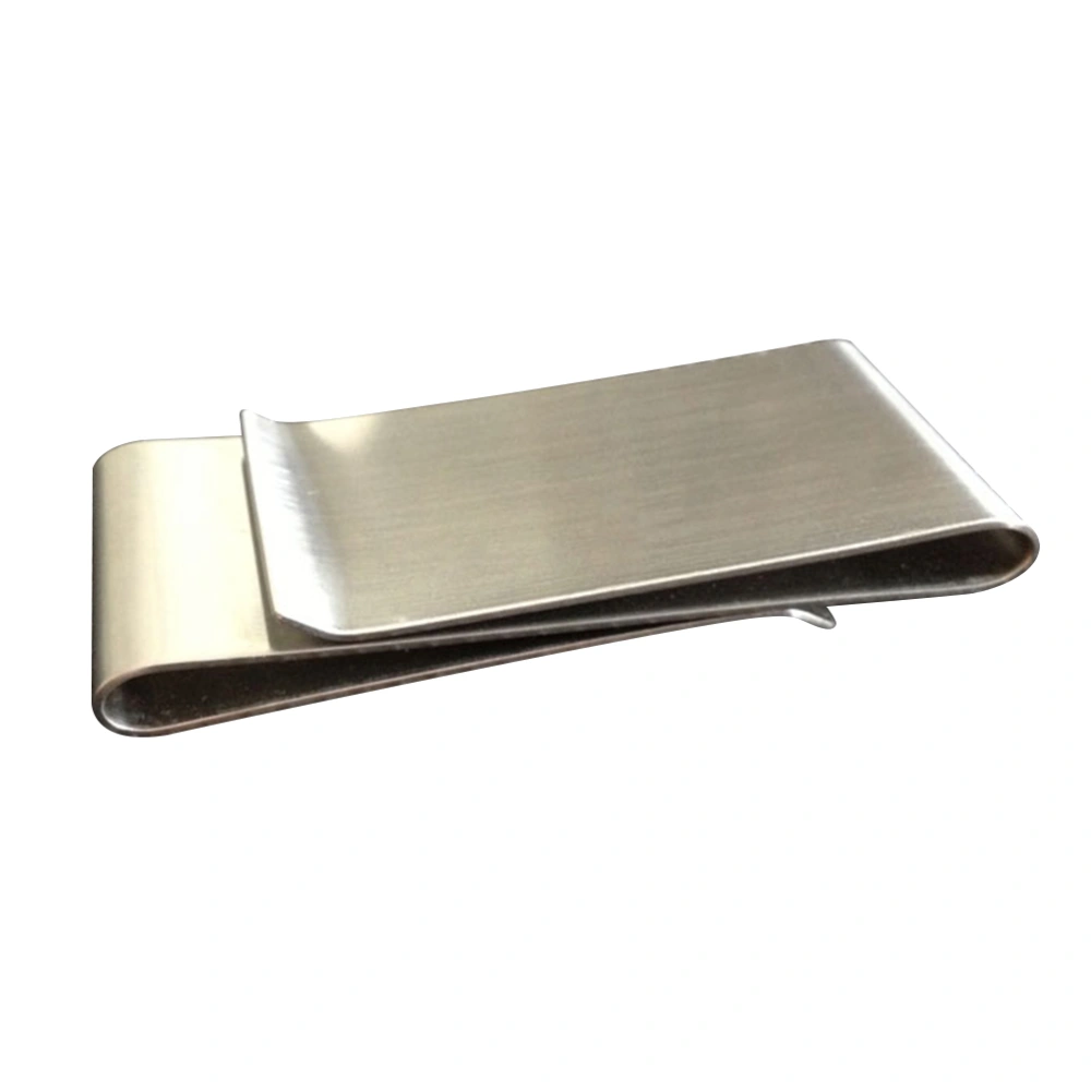 Stainless Steel Bill Holder Money Holder Money Clip Three Folding Metal Credit Holder Slim Wallet for Men