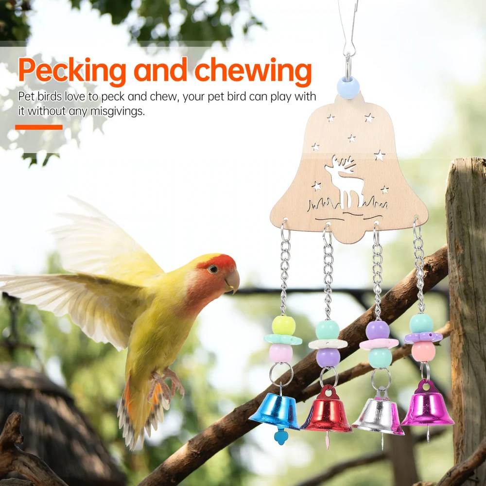 Simple Bell Chain Parrot Toy Bird Toy Hanging Bridge Chain Pet Bird Parrot Toy