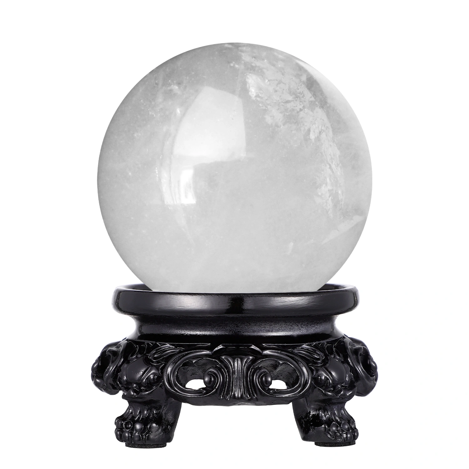 Mini Crystal Ball Stand Clear Crystal Ball Base Display Stand Home Resin Decoration Desktop Ornament