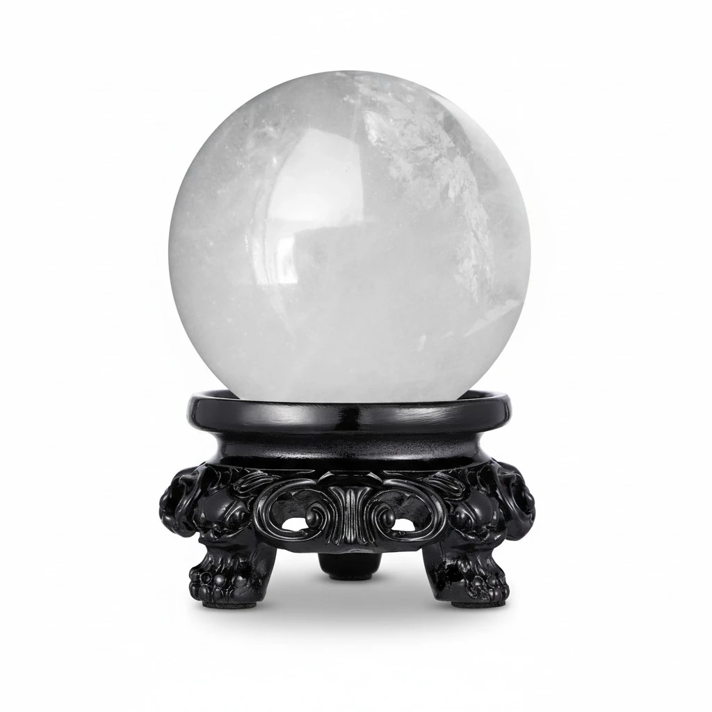 Mini Crystal Ball Stand Clear Crystal Ball Base Display Stand Home Resin Decoration Desktop Ornament