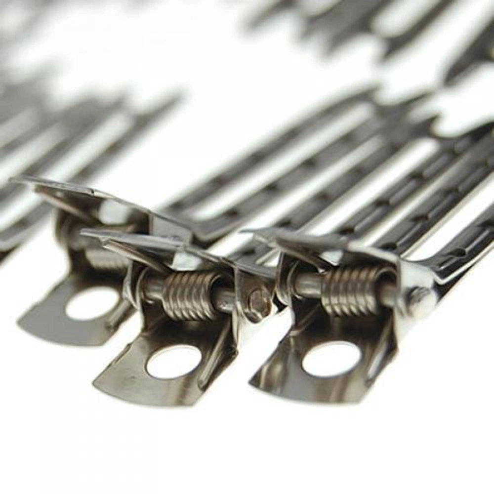 50pcs Double Prong Metal Alligator Clips Hairpins for DIY Hair Bows (Silver)