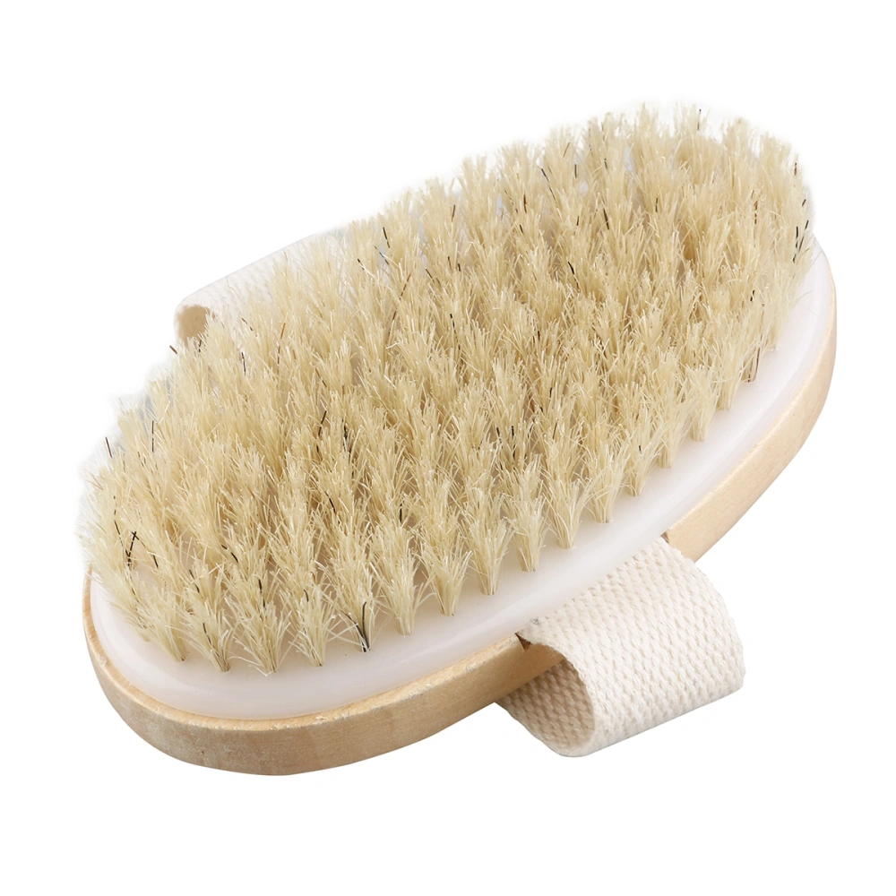 Wooden Bath Shower Bristle Brush SPA Body Brush without Handle