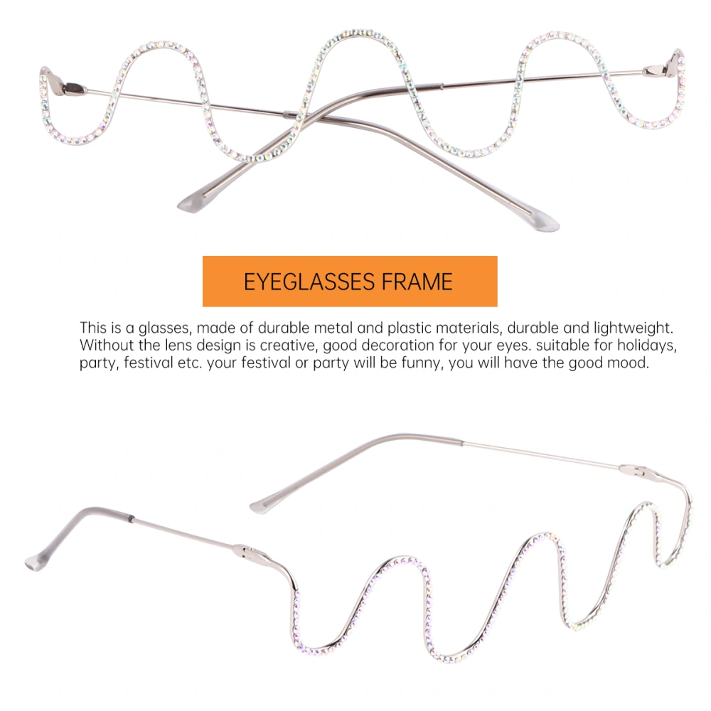 1 Pair Spectacle Frame Decorative Glasses Eyeglasses Frame Photography Glasses