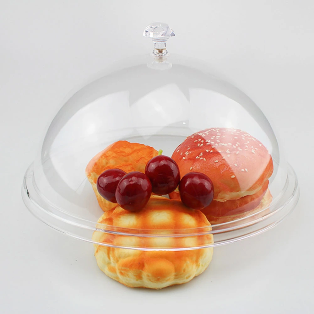 1Pc Round Shape Food Cover PVC Food Tent for Kitchen (Transparent Color)