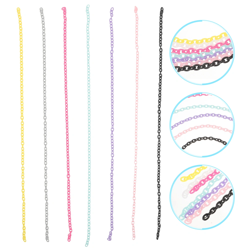 35Pcs Creative DIY Eyeglass Chain DIY Mask Plastic Chain Anti Lost Lanyard