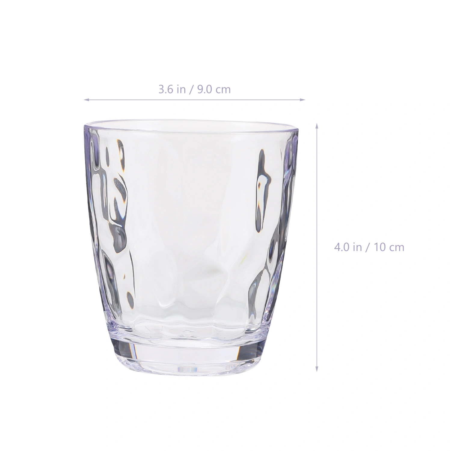 1pc Large Capacity Acrylic Cup Durable Cup Transparent Design for Bar Restaurant