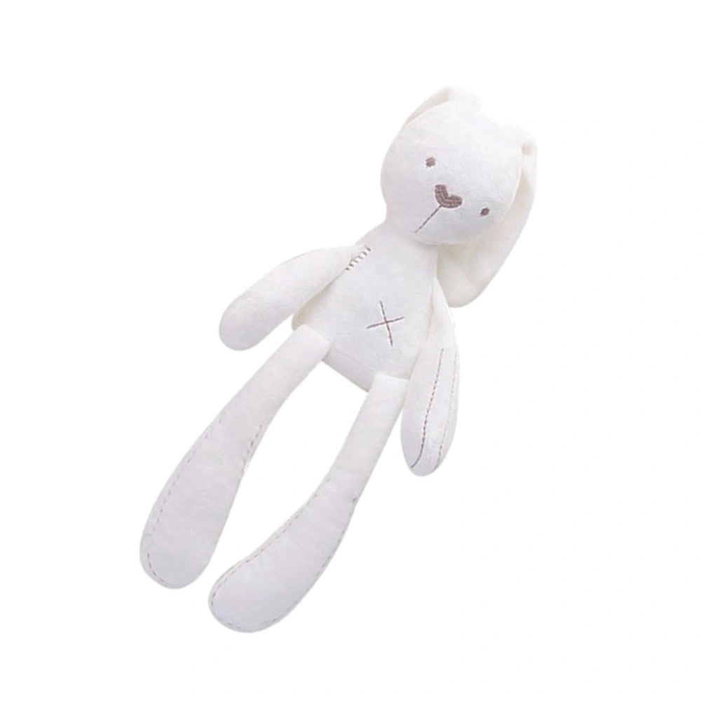 Children Long-legged Rabbit Plush Toy Doll Catoon Lovely Infant Baby Doll Rabbit Toy Gift for Kids Baby Girls (White)