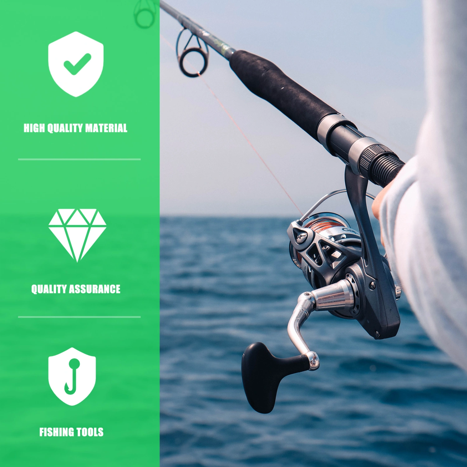 1Pc Portable Fishing Reel Fishing Rod Reel Portable Fishing Pole Wheel