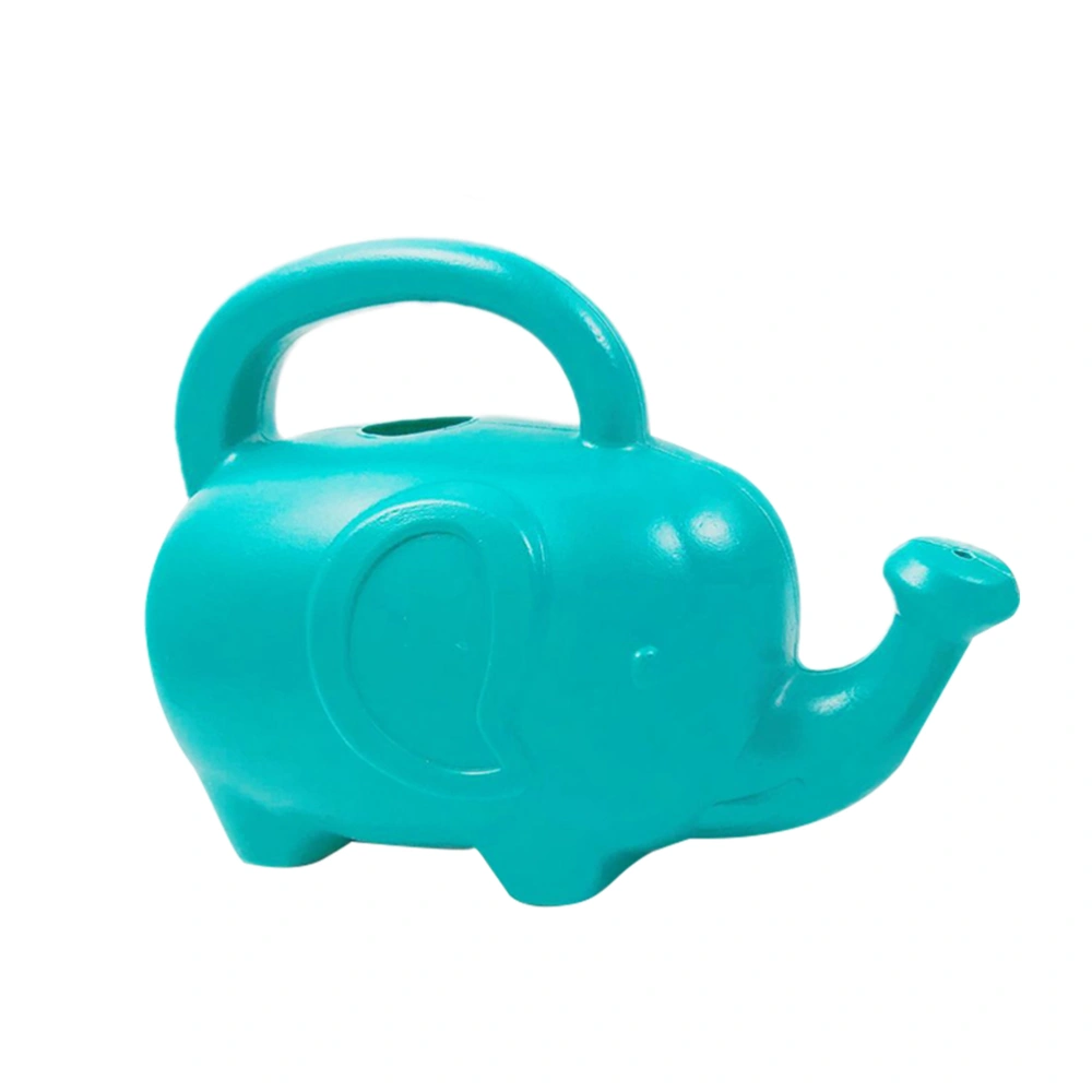 Cartoon Elephant Shaped Watering Pot Plastic Beach Sprinkler Small Hole Portable Elephant Watering Kettle Display Pot(Green)