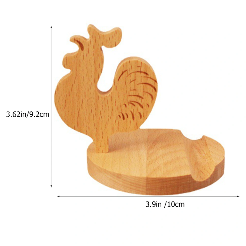 Wooden Phone Holder Desktop Chicken Cell Phone Stand Rack Desk Decoration