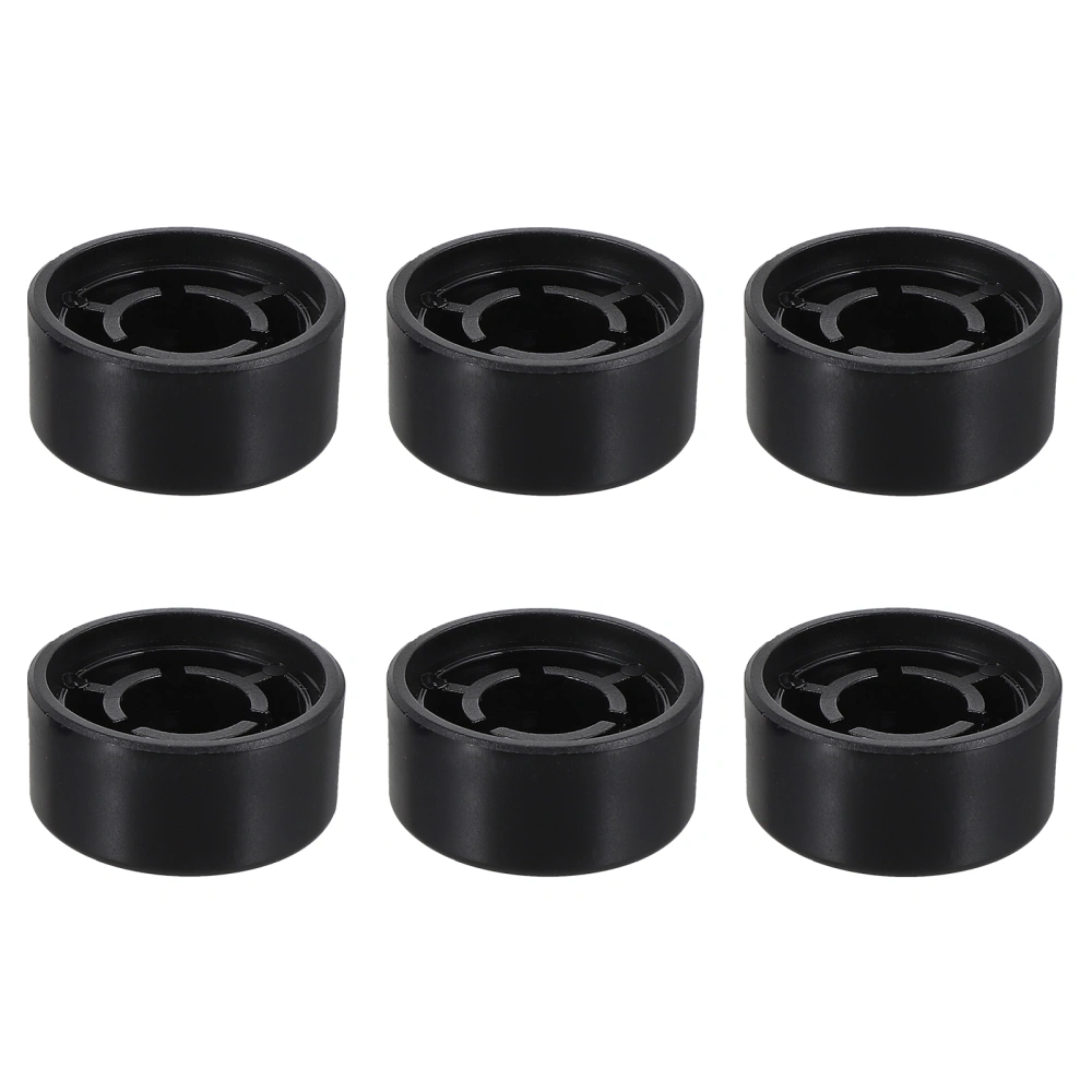 6Pcs Plastic Guitar Stomp Knobs Pedal Caps Guitar Effect Foot Nail Caps