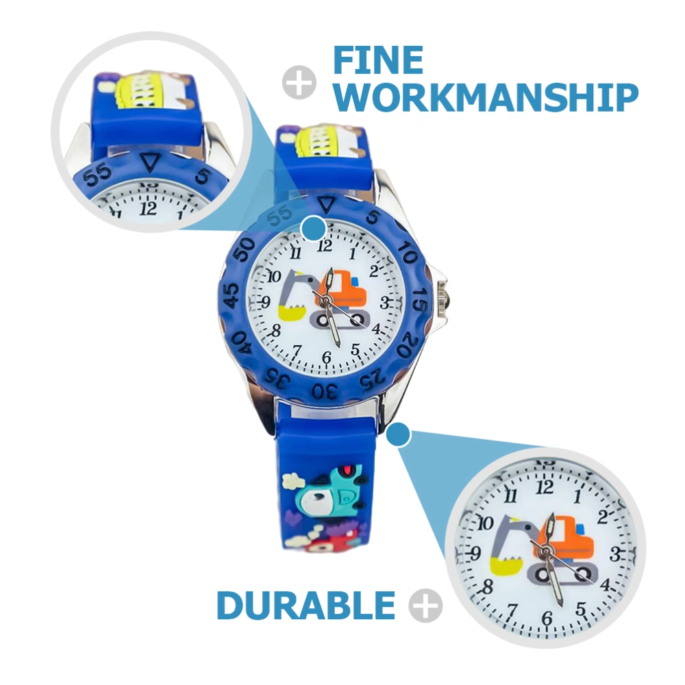 1pc Kids Cartoon Wrist Watch Adorable Watch Children 3D Wristwatch Gift Watch