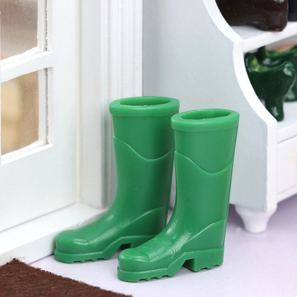 3 pairs of Mini House Boots Models Mini Toy House Simulation Boot Models