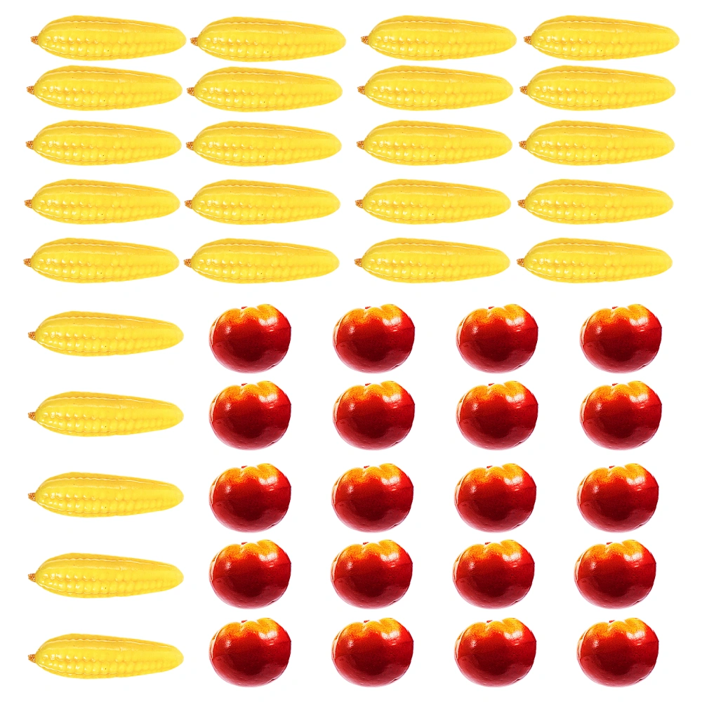 40pcs Miniature Imitation Fruit Simulation Vegetables Party Decorations