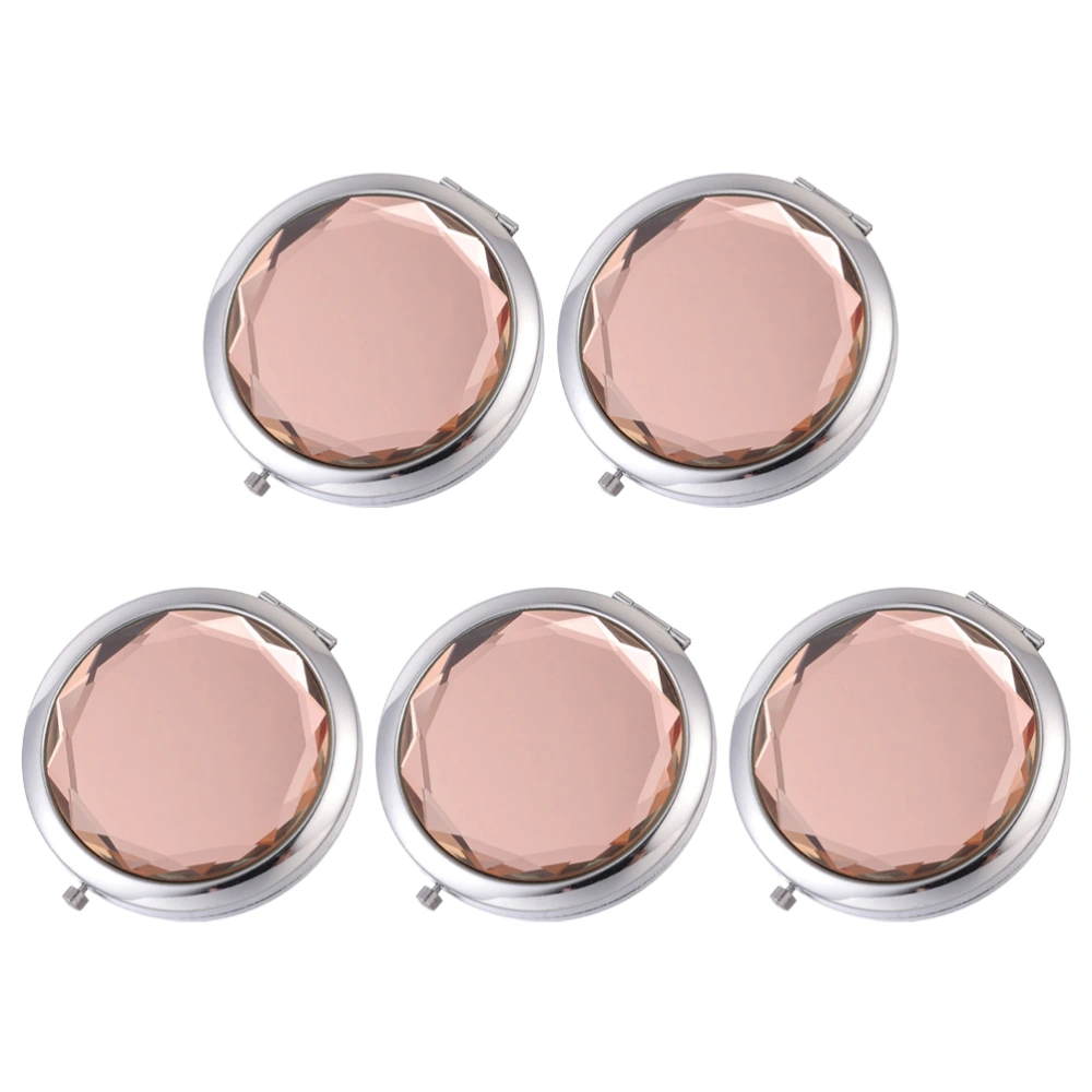 5Pcs Foldable Makeup Mirrors Creative Antique Mirrors Small Double-sided Mirrors