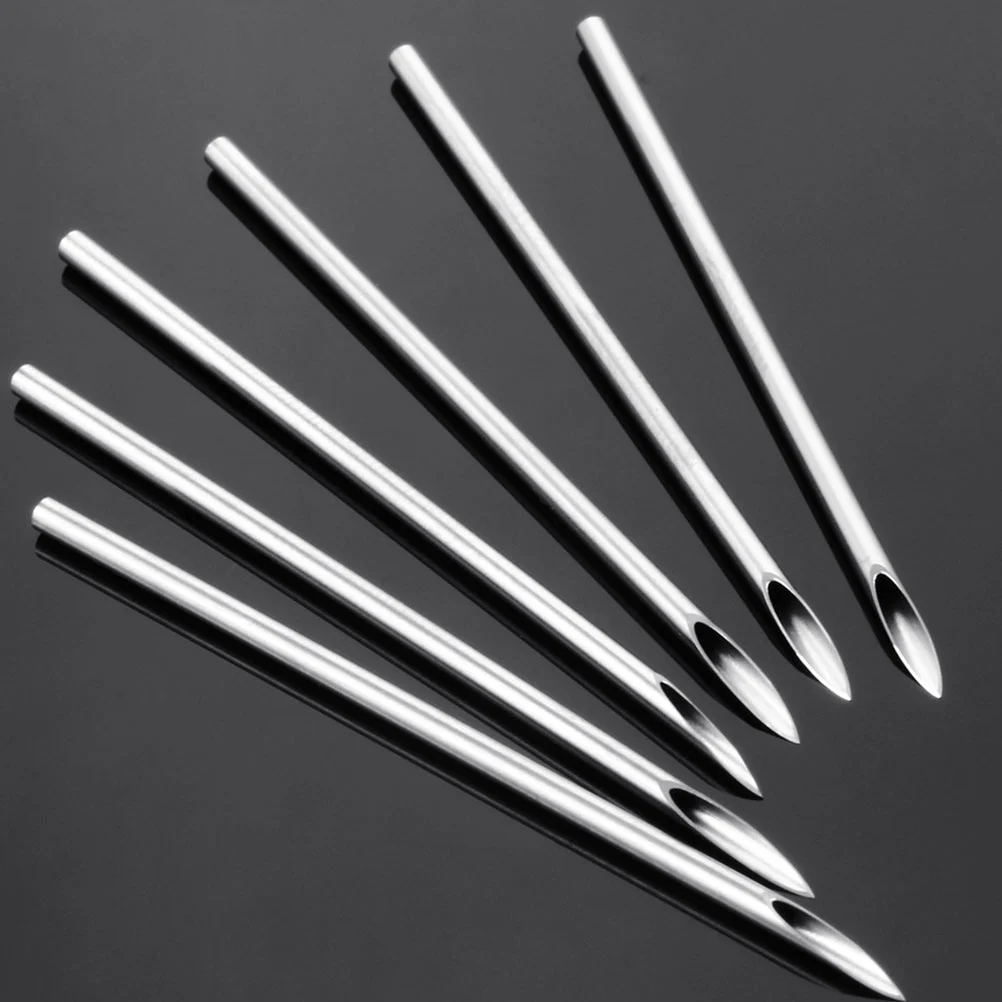 20Pcs Body Piercing Needles Sterile Needles Disposable Navel Lip Piercing Needles