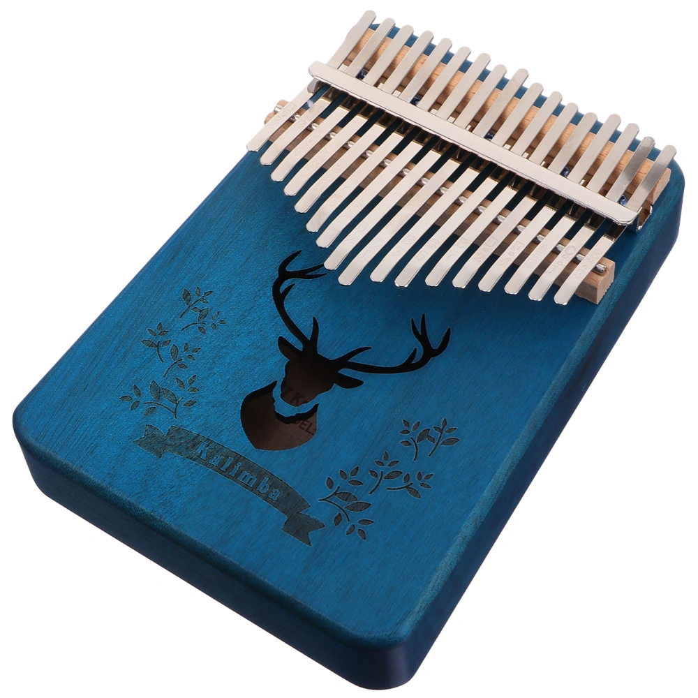 17 Keys Thumb Piano Wooden Portable Kalimba Mbira Beginner Musical Instrument