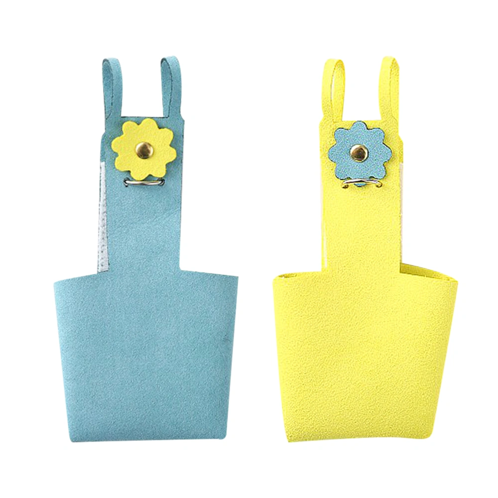 2Pcs Parrot Flying Diaper Bird Clothes Parrot Flight Suit Bird Clothes Supplies (Yellow, Blue)