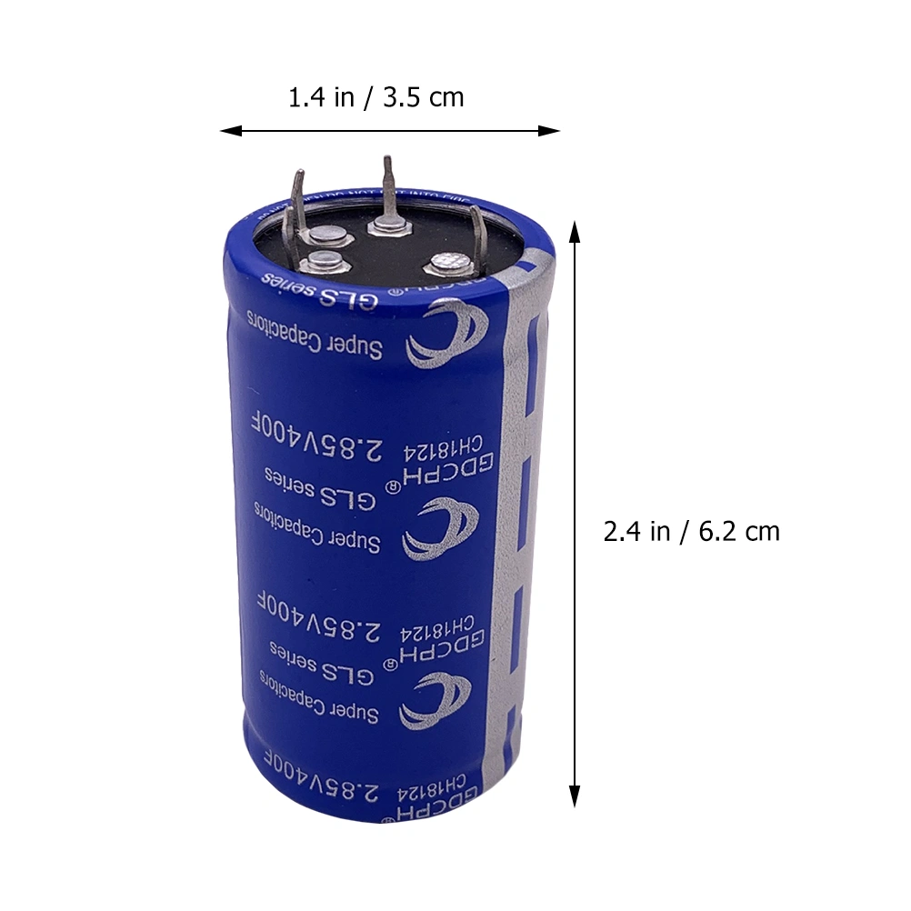 Practical Car Super Farad Capacitor Four Feet 2.85V 400F Automobile Capacitor