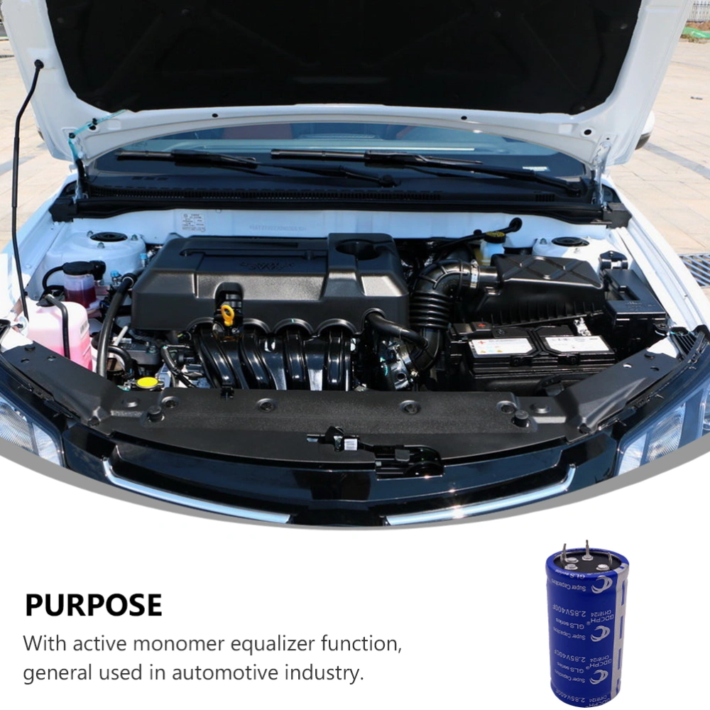 Practical Car Super Farad Capacitor Four Feet 2.85V 400F Automobile Capacitor