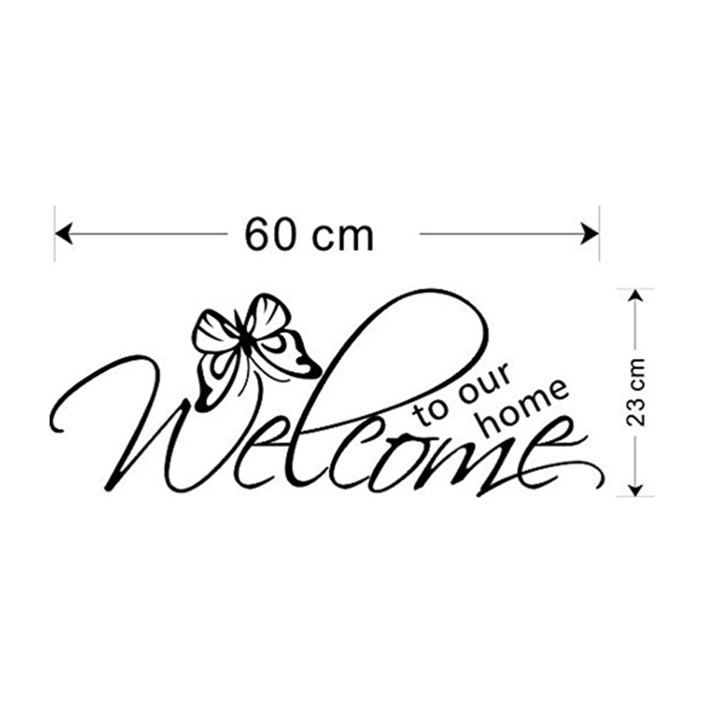 Welcome to Our Home Wall Decal Love Wall Art Decor Stickers for Door Living Room Decoration