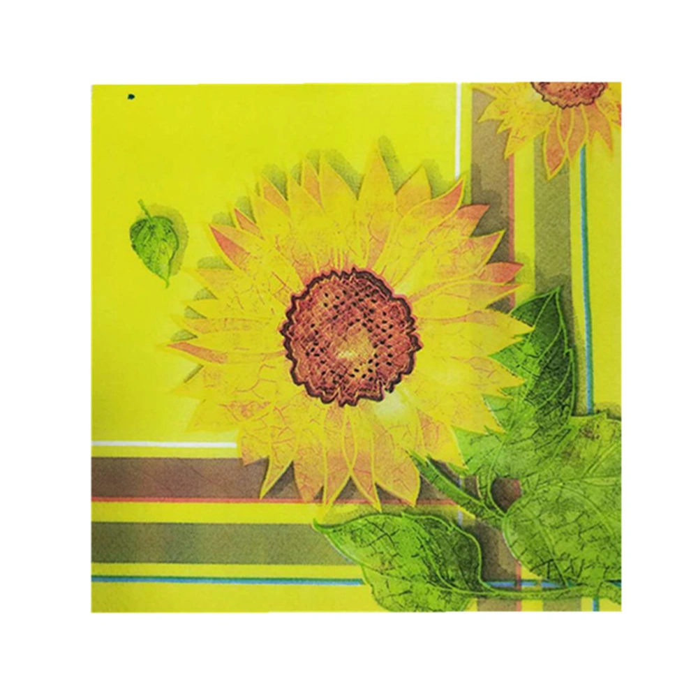 40pcs Sunflower Pattern Napkins Unique Paper Towel Facial Tissue Practical Napkin for Party Banquet Daily Use