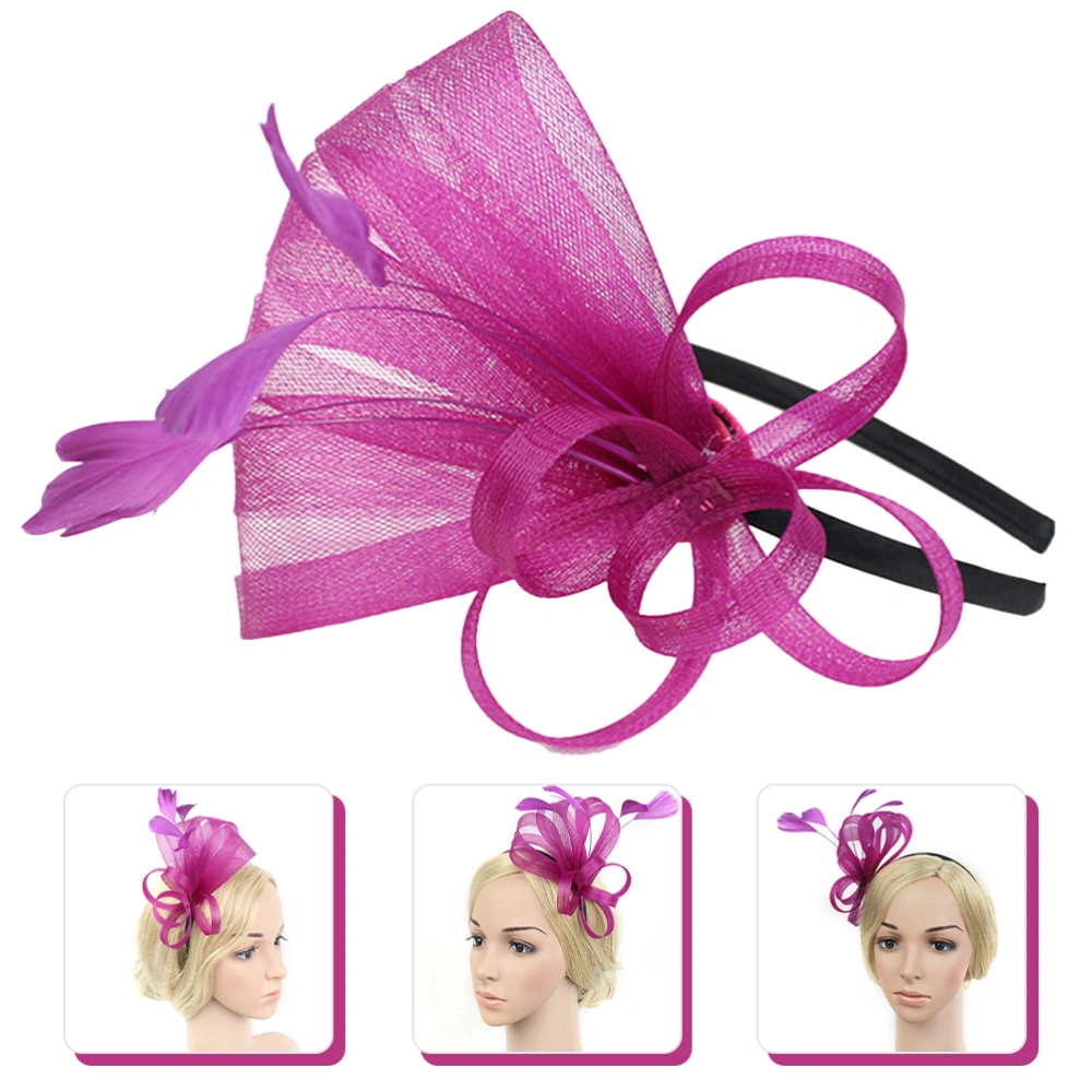 Fascinator Headband Feathering Hat Tea Party Hat Decorative Hair Accessories