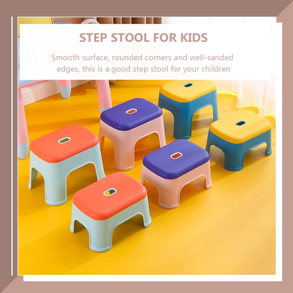 Children Step Stool Colored Plastic Step Stool Toddler Sitting Stool for Home