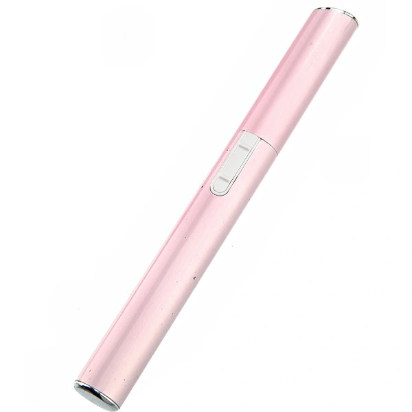 Pen-shaped Electric Hair Eyebrow Trimmer Micro-trim Groomer Cosmetic Facial Care (Pink)