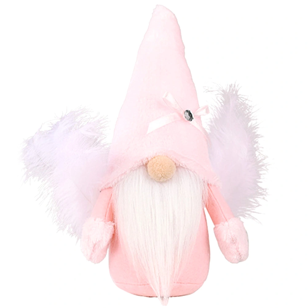 Christmas Gnome Doll Angel Themed Gnome Doll Decorative Gnome Doll Xmas Party Ornament