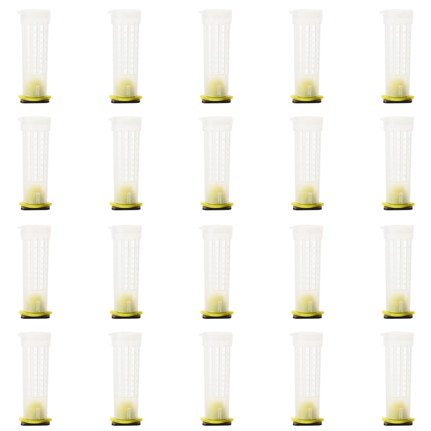 20Pcs Queen Cell Protective Covers Plastic Beehive Cell Protector Safety Guard