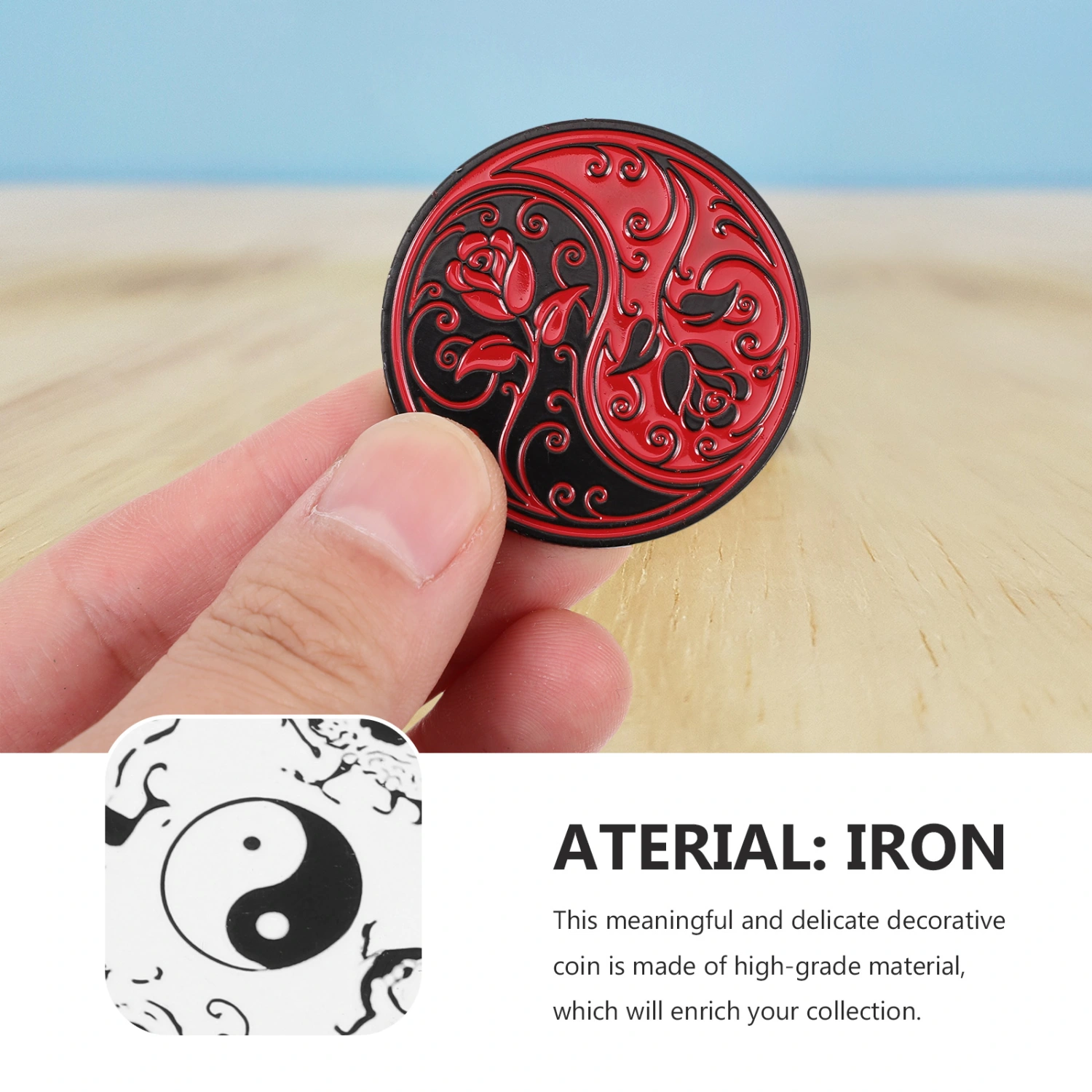Tai-chi Luck Coin Commemorative Coin Luck Decoration Decorative Luck Charm