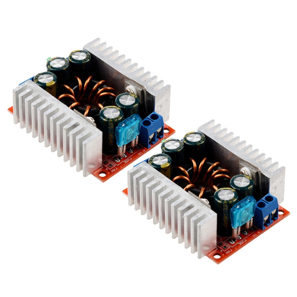 2pcs DC-DC 15A Buck Converter Module Constant Current LED Driver Power Voltage Module Electrolytic Capacitor