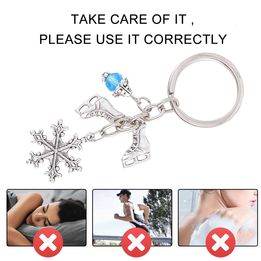 Alloy Snowflake Pendent Creative Key Ring Boots Pendant Christmas Key Chain