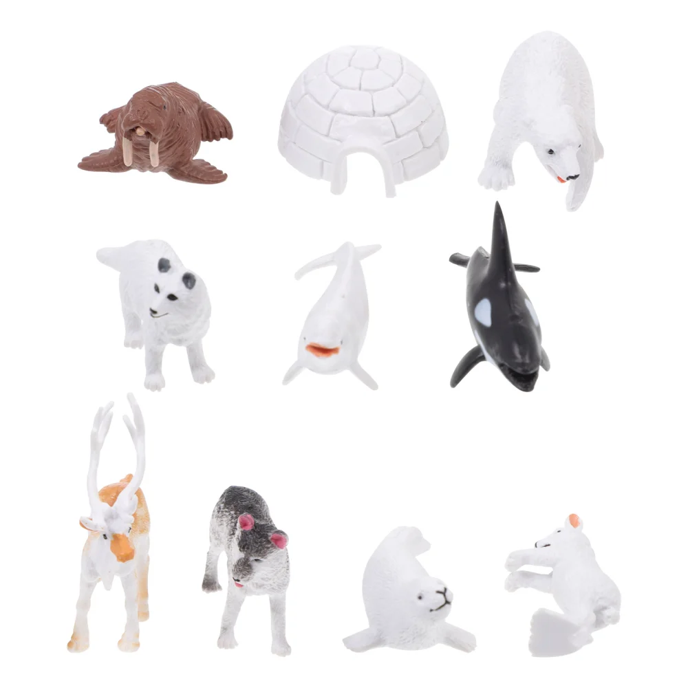 1 Set Simulation Animals Model Kid Animals Toy Child Cognitive Toy Sand Board Adornment