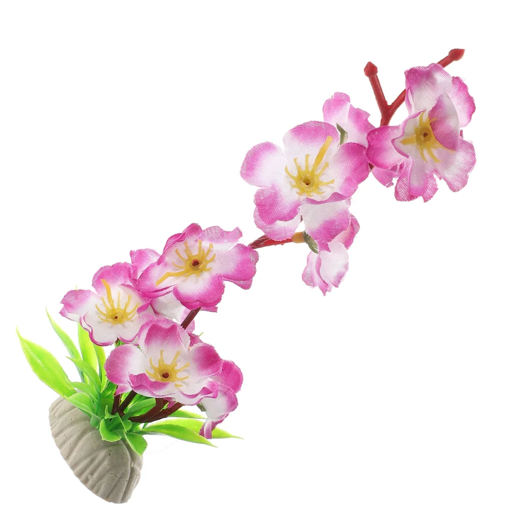 Sushi Plate Simulated Plum Blossom Adornment Sashimi Plate Vivid Plant Figurine