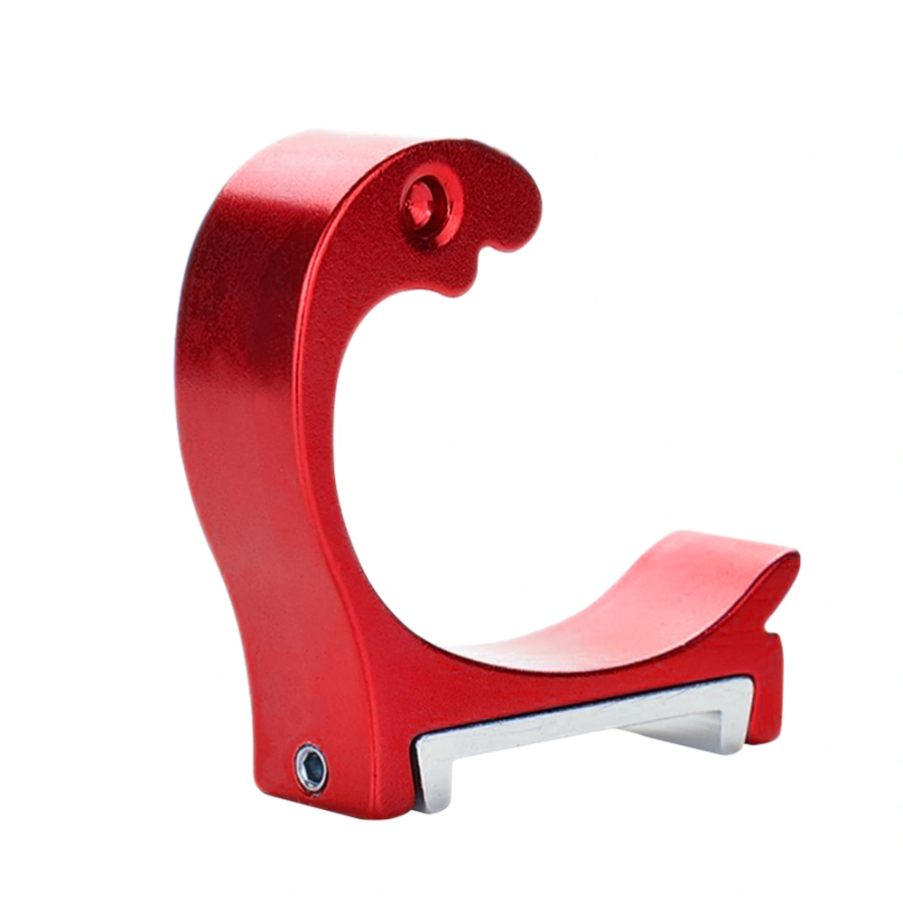 Space Aluminum Coat Hook Single Colorful Dolphin Shaped Wall Mounted Hanger for Bedroom Bathroom Living Room Kitchen Fitting Room(Red)