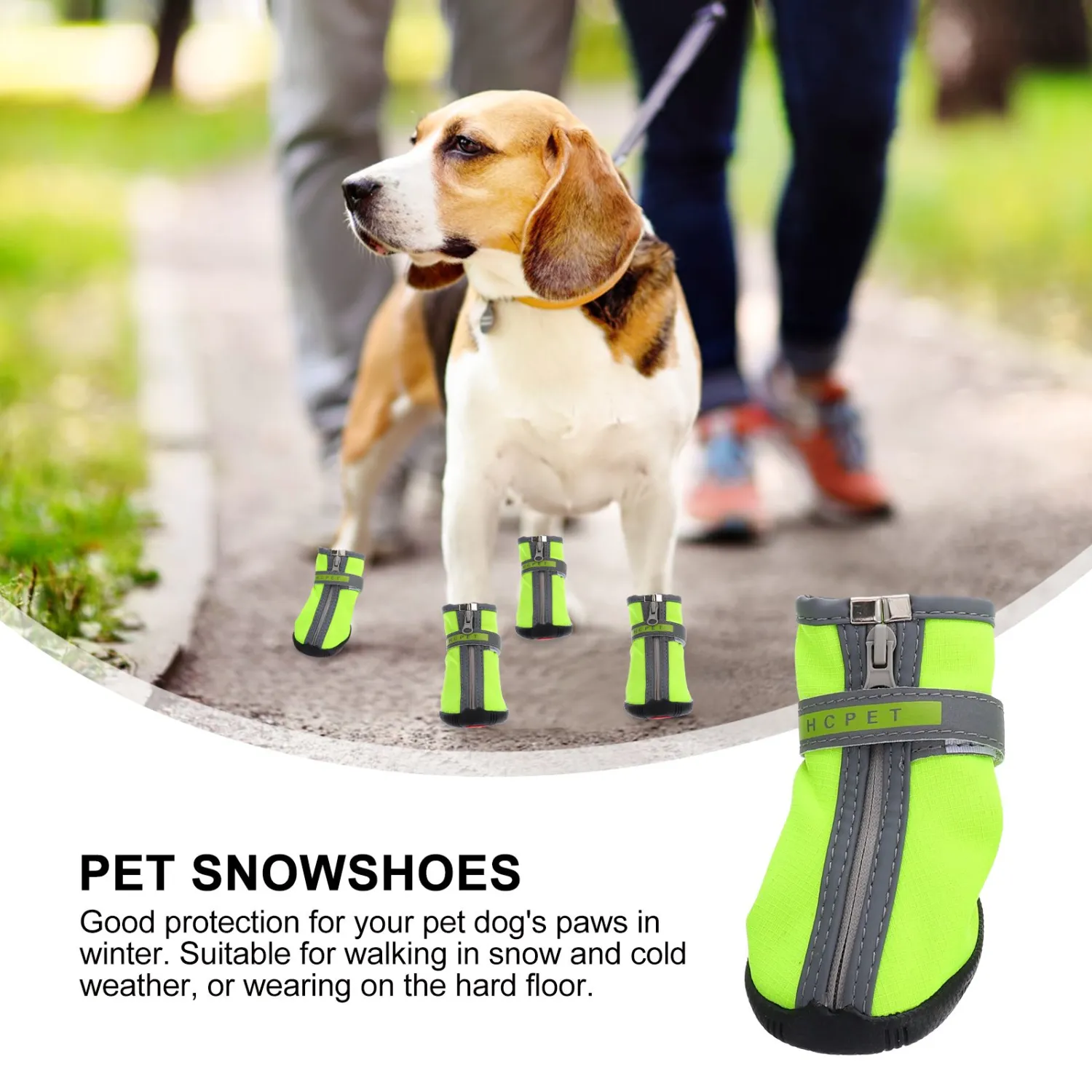 2 Pairs Pet Short Shoes Dog Snow Boots Pet Snowshoes Winter Shoes for Outdoors