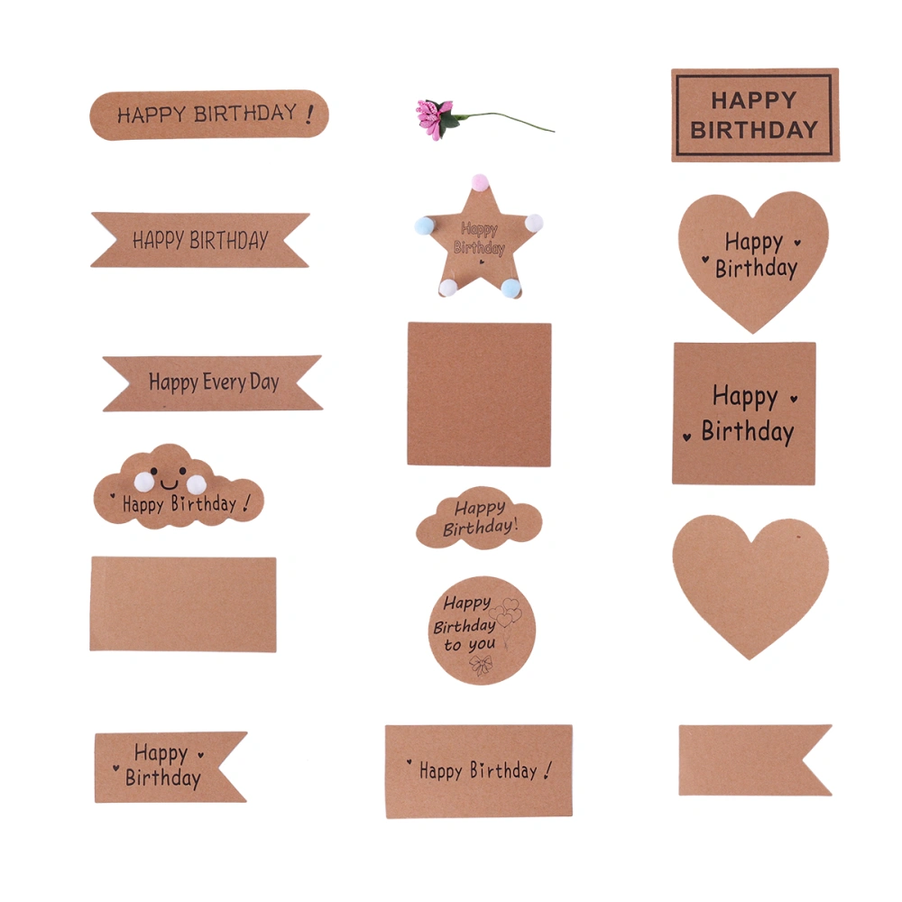 40Pcs Kraft Paper Cake Toppers Cupcake Topper (Kraft Color)