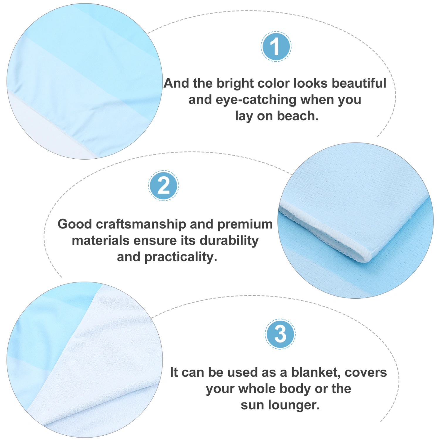 Microfiber Towel Quick Drying Towel Beach Towel Bath Towel Portable Beach Towel